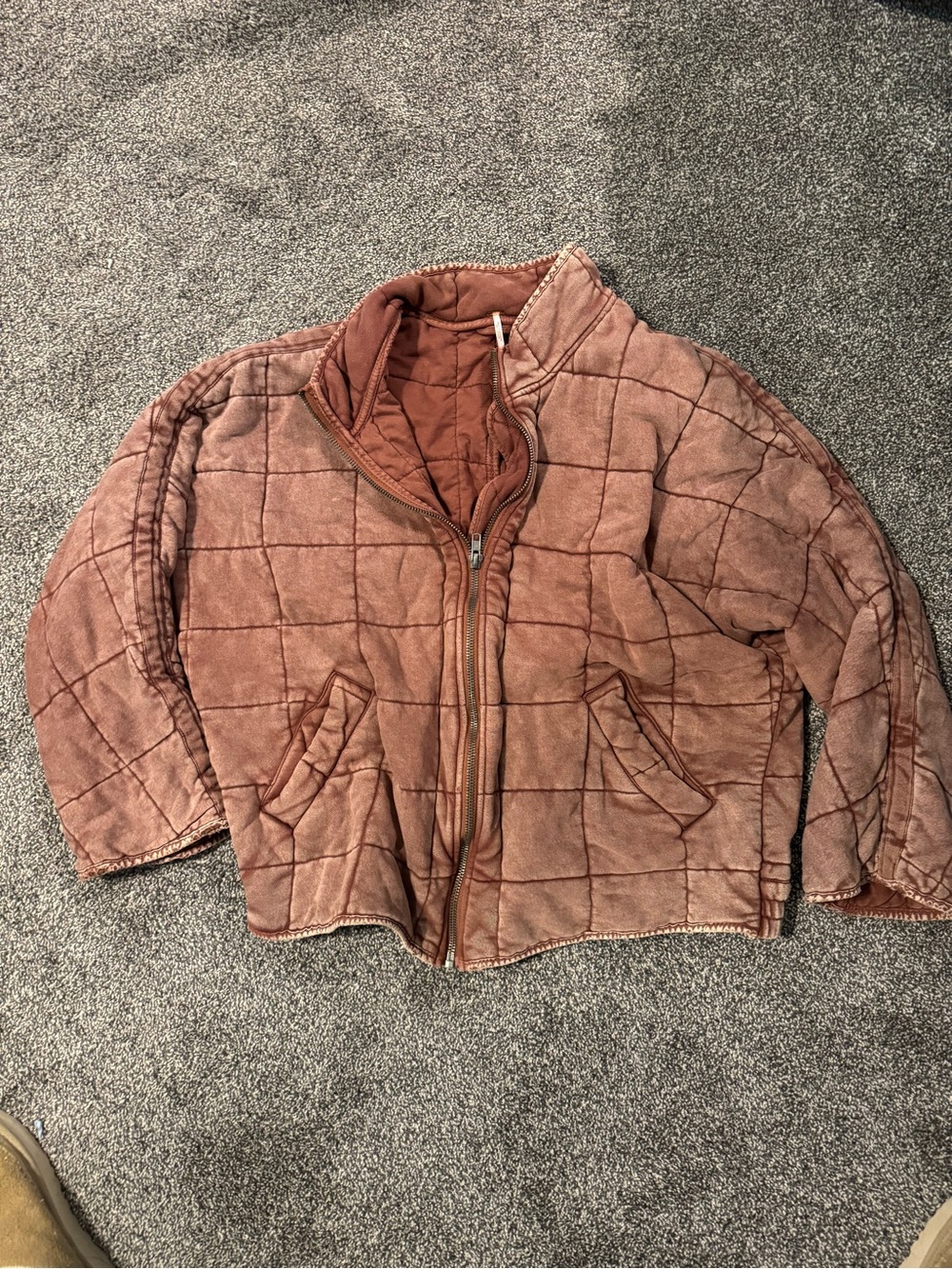 Free People soft Brown oversized jacket